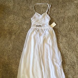 White maxi dress, new with tags